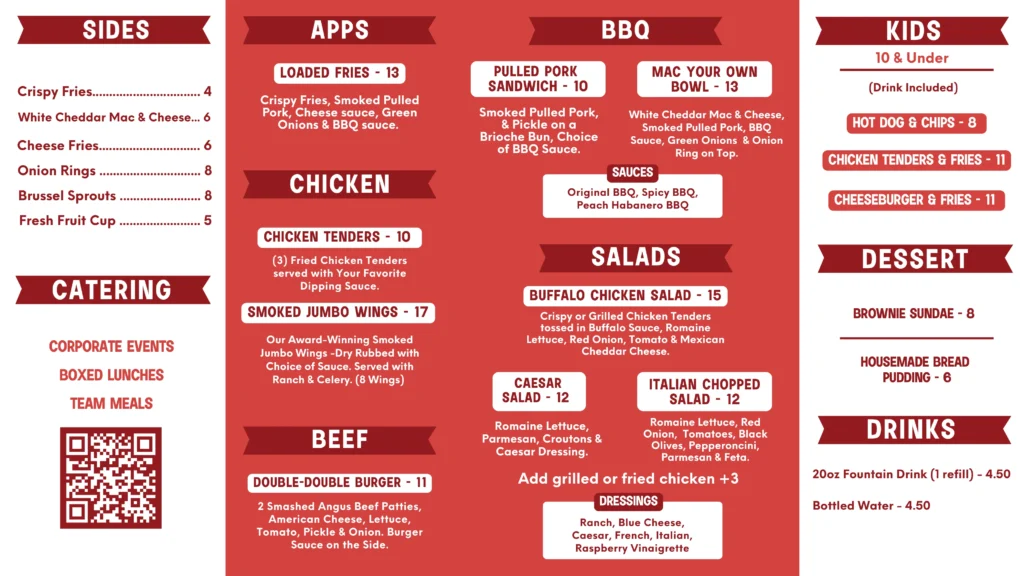 Bristols full menus